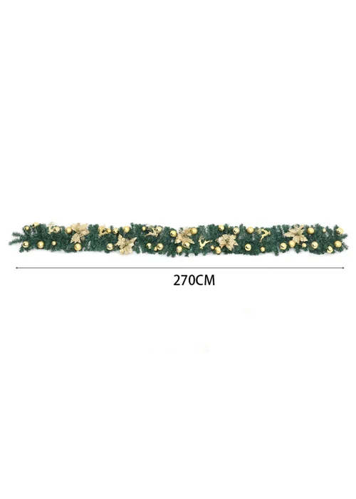 Lifeideas LED Light String Berry Ball Flower Garland Christmas Decor 2.7m - One Size Image 4
