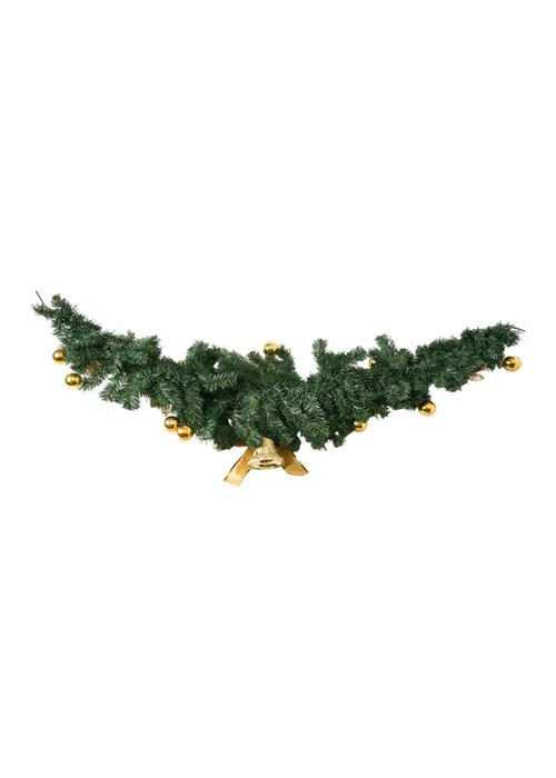 Lifeideas Gold Christmas Garland Artificial Hanging Festival Decoration - One Size Image 4