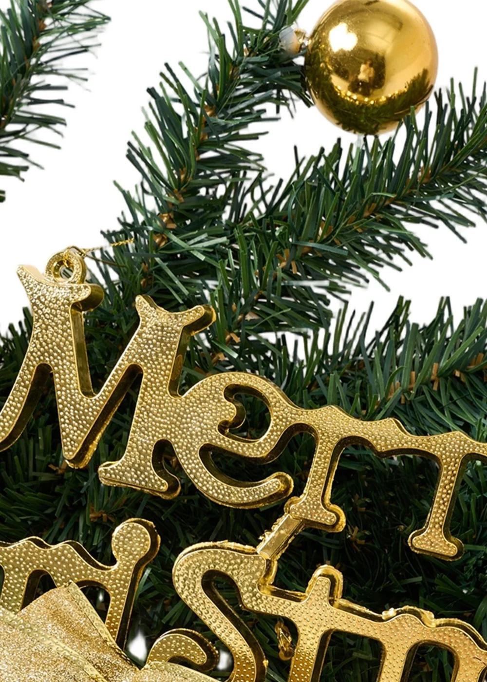 Lifeideas Gold Christmas Garland Artificial Hanging Festival Decoration - One Size Image 5