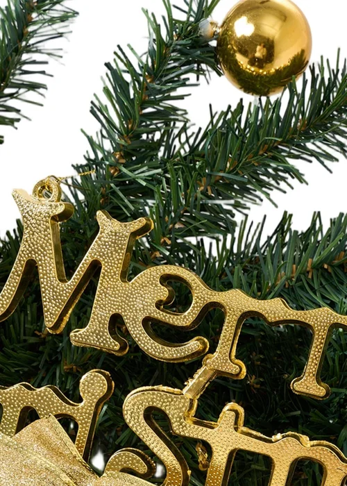 Lifeideas Gold Christmas Garland Artificial Hanging Festival Decoration - One Size Image 5