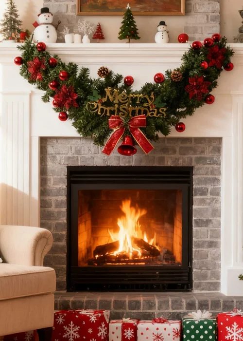 Lifeideas Christmas Garland Artificial Hanging Festival Decoration - One Size Image 1