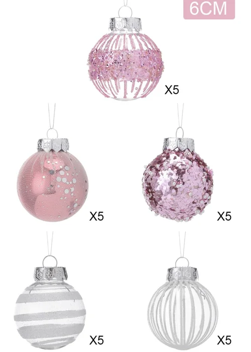 Lifeideas 25Pcs Christmas Ball Ornament Set - One Size Image 2