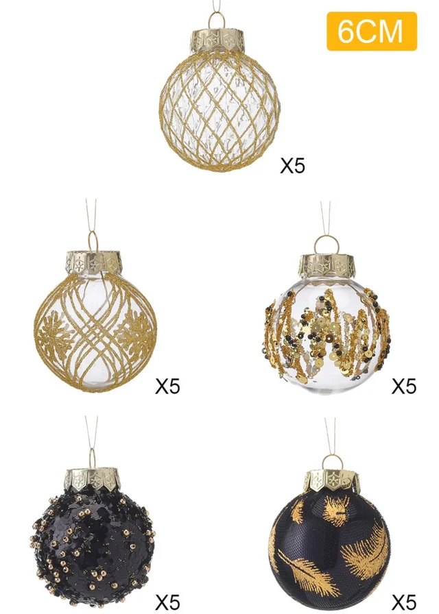 Lifeideas 25Pcs Christmas Ball Ornament Set