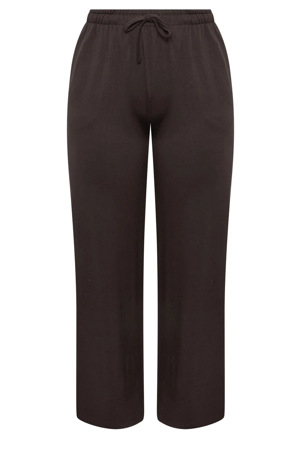 Yours Curve Chocolate Brown Soft Touch Trousers - 26-28/L30 Image 5