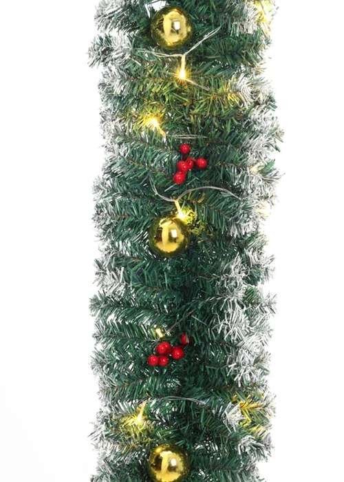Lifeideas Multicoloured Artificial Greenery Christmas Garland Decor 270cm - One Size Image 4