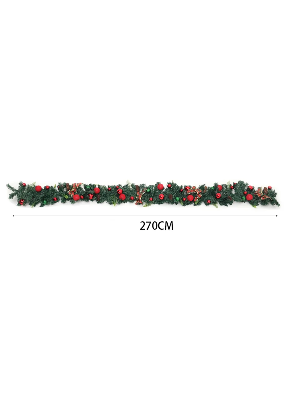 Lifeideas Multicoloured LED Light String Berry Ball Flower Garland Christmas Decor 2.7m - One Size Image 2