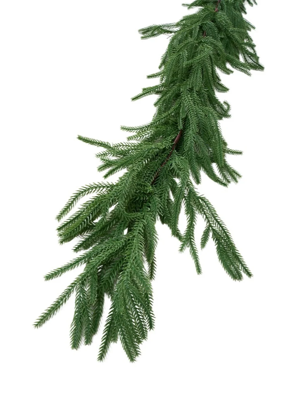 Lifeideas Green Deluxe Unlit Artificial Christmas Garland 1.8m / 2.7m - M Long Image 6