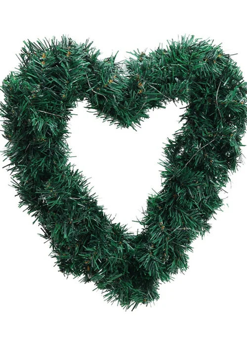 Lifeideas Multicoloured Valentine's Day Artificial Heart-shaped Door Hanging Garland Wedding Decoration with 3m Light String - One Size Image 1