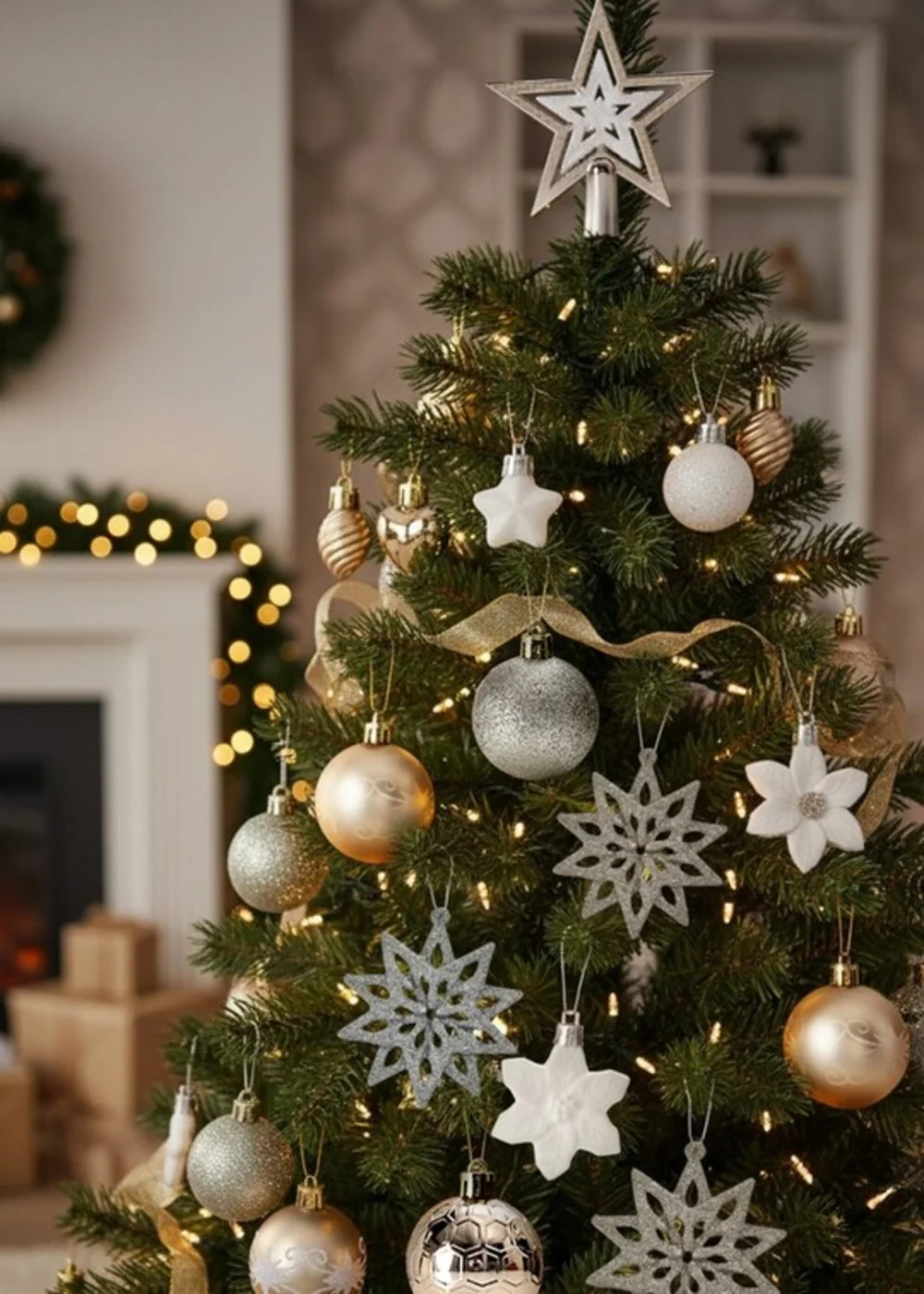 Lifeideas Gold Christmas Ornament Ball Set 58Pcs Shatterproof Hanging Balls for Xmas Tree - One Size Image 3