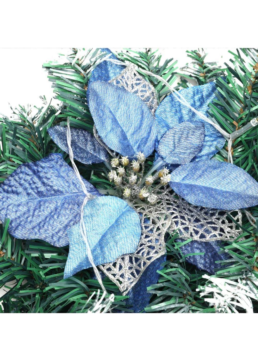 Lifeideas Spruce Artificial Greenery Christmas Garland with 50 LED Warm White Lights - One Size Image 6
