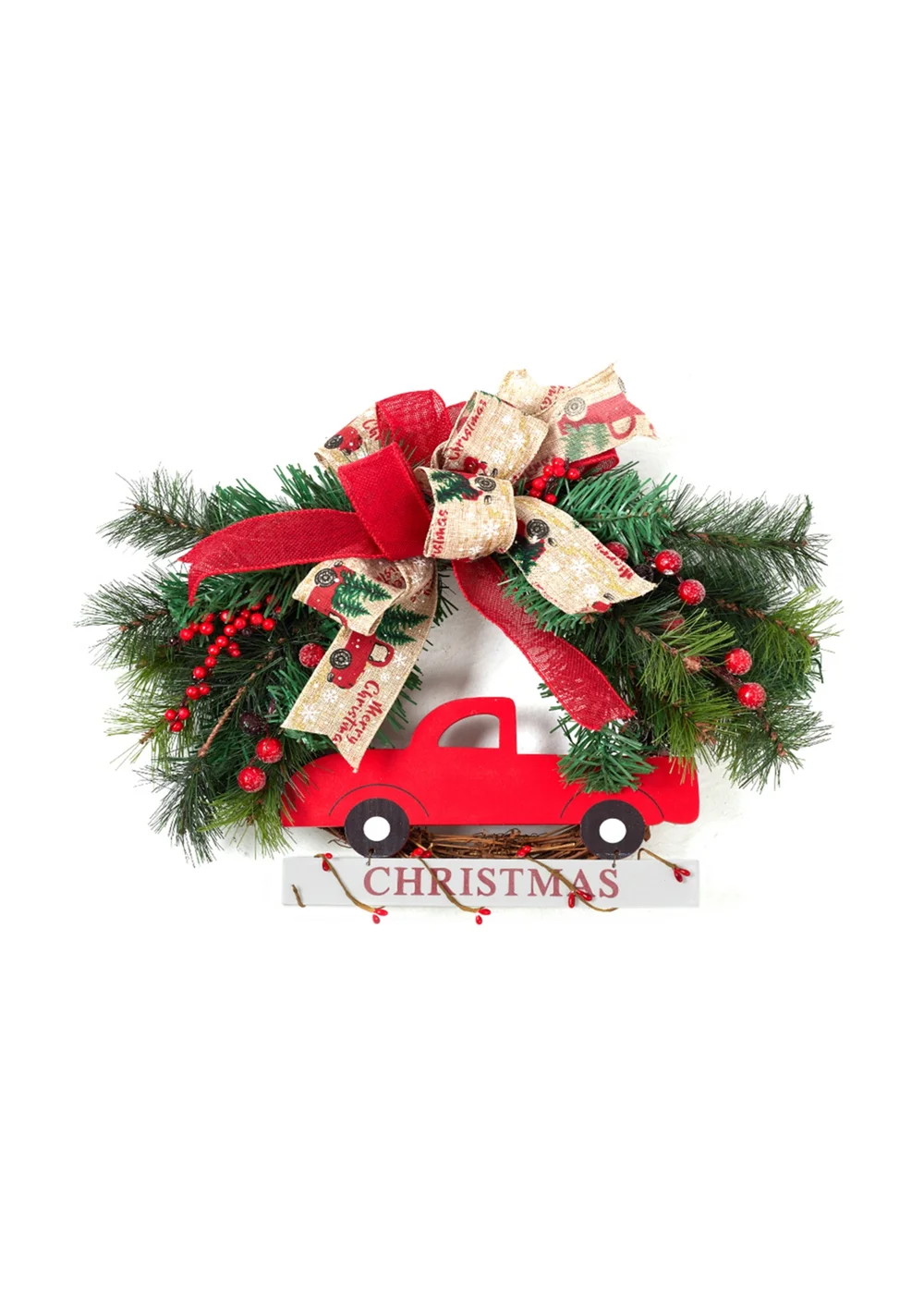 Lifeideas Green Christmas Wreath 30cm - One Size Image 3