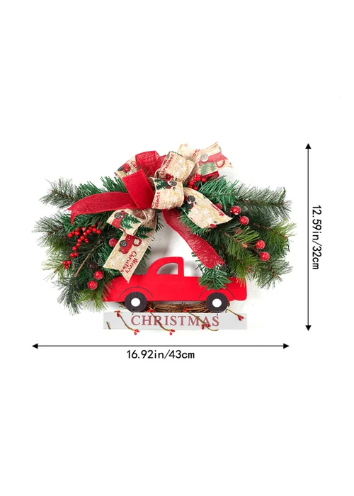 Lifeideas Green Christmas Wreath 30cm - One Size Image 2
