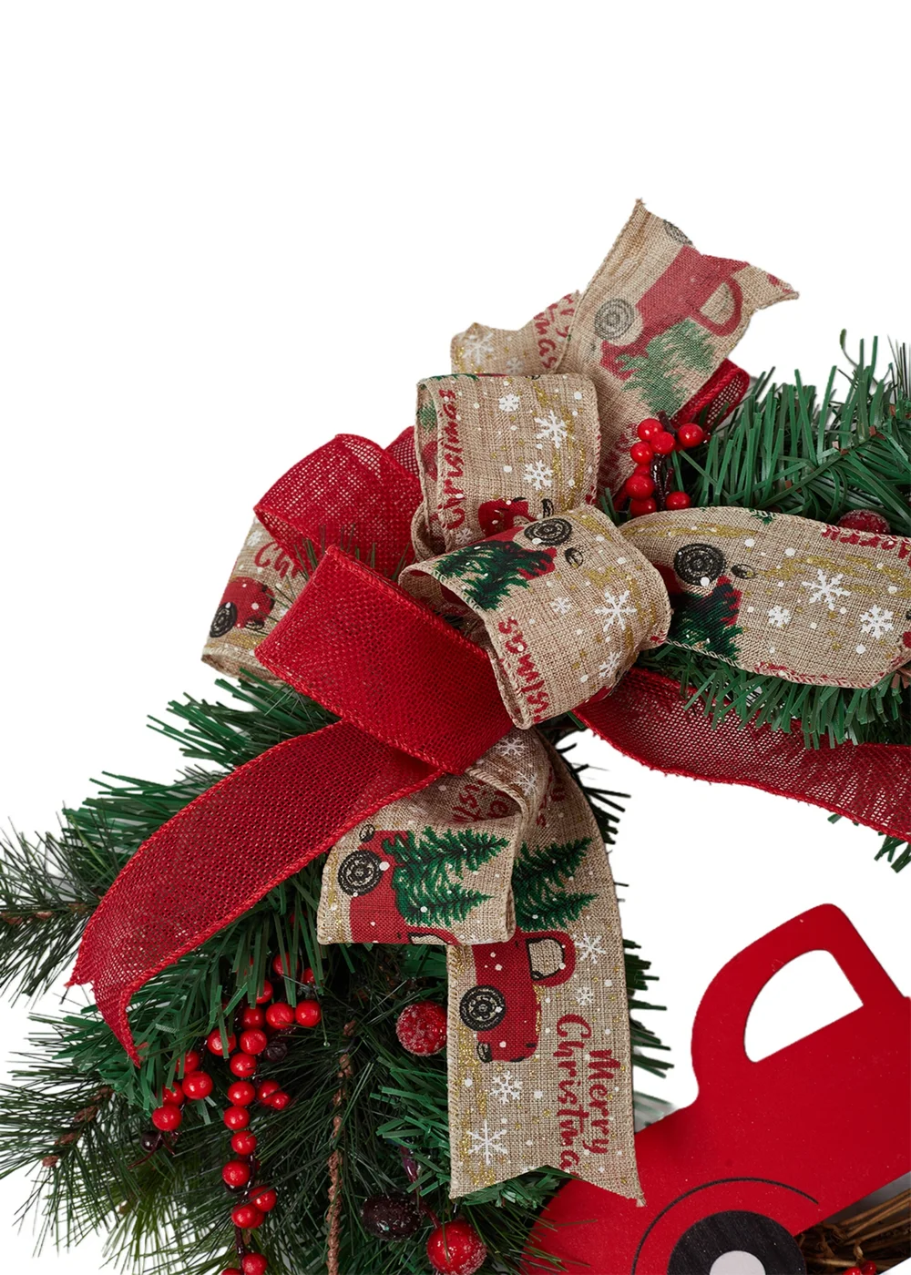 Lifeideas Green Christmas Wreath 30cm - One Size Image 5