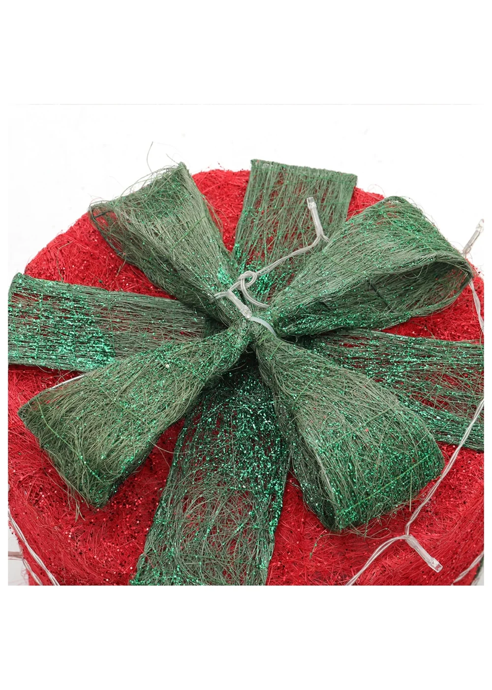 Lifeideas 4Pcs Christmas Gift Box Decorations with LED String Lights - One Size Image 4