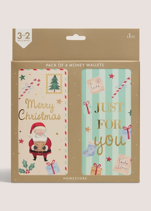 Red Christmas Money Wallets Image 1