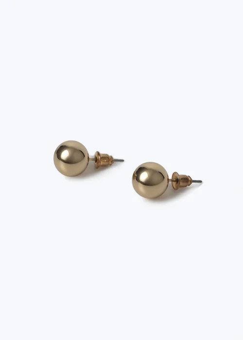 Muse Gold Ball Studs - One Size Image 2