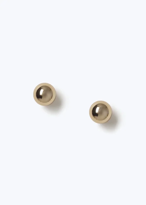 Muse Gold Ball Studs - One Size Image 1