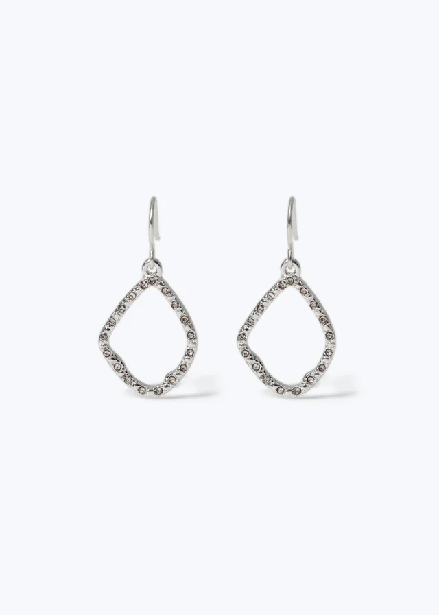 Muse Silver Fishhook Earrings