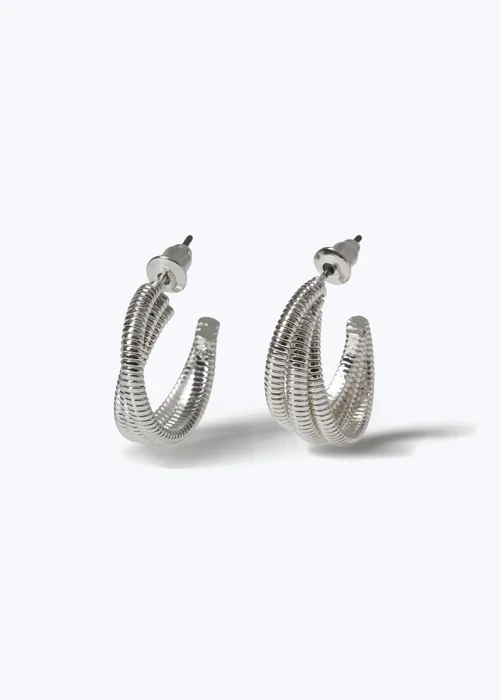 Muse Silver Triple Hoop - One Size Image 1