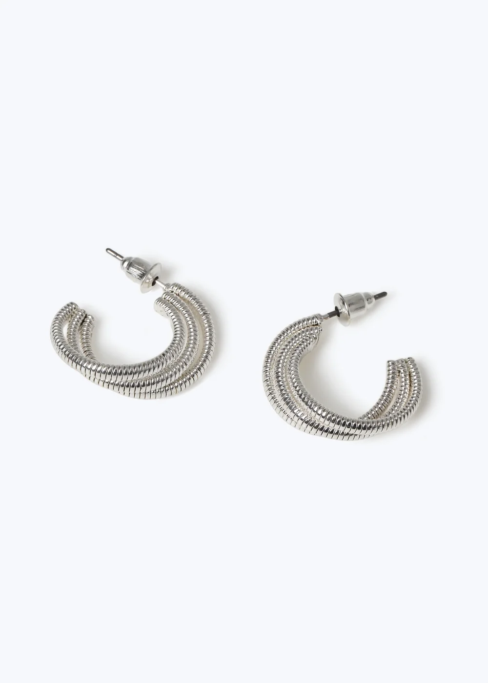 Muse Silver Triple Hoop - One Size Image 2