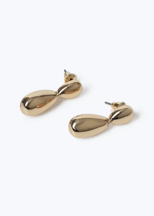 Muse Gold Mini Double Drop Earrings - One Size Image 2