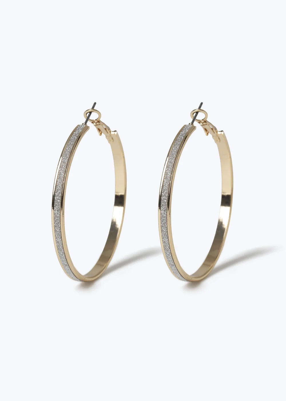 Muse 3 Pack Gold Glitter Hoops - One Size Image 3