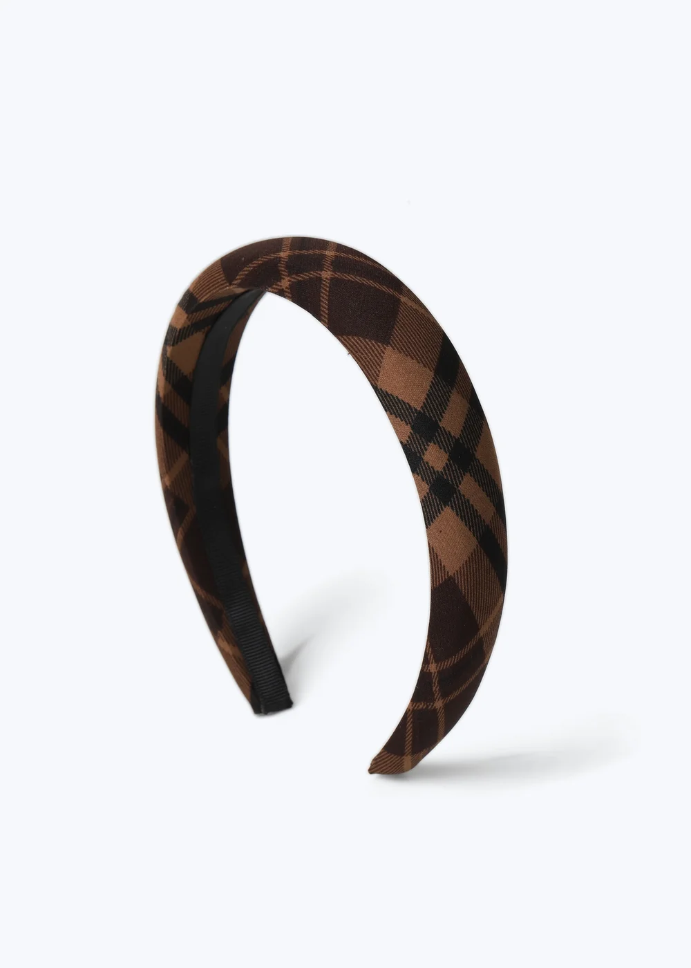 Muse Brown Check Headband - One Size Image 1