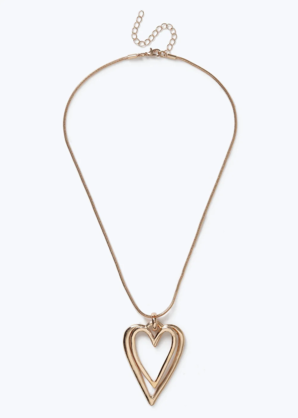 Muse Gold Cut Out Heart Pendant Necklace - One Size Image 1