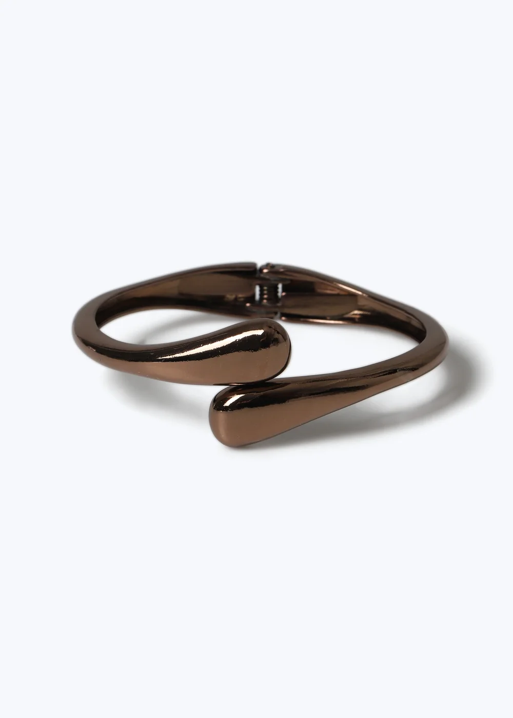 Muse Chocolate Brown Chunky Bangle - One Size Image 1