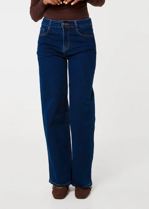 Pink Vanilla Purple Star Embossed Pocket Straight Jeans - 12 Image 2
