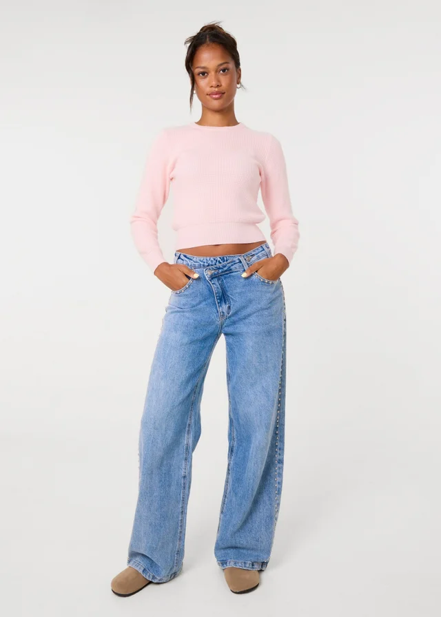 Pink Vanilla Pink Long Sleeve Knitted Jumper