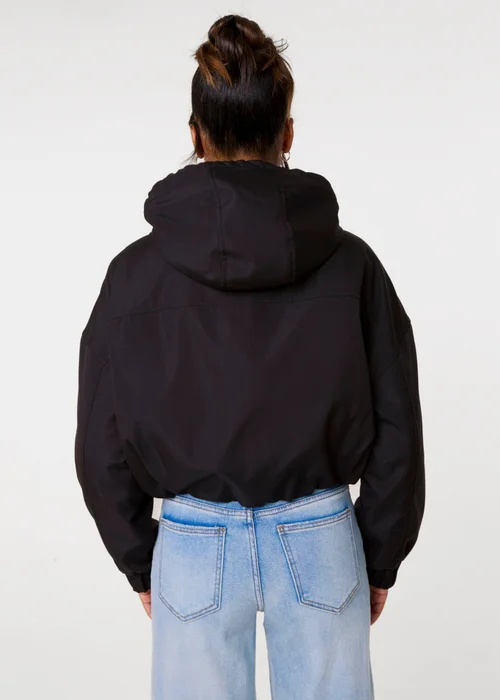 Pink Vanilla Black Hooded Padded Sports Jacket - M/L Image 4