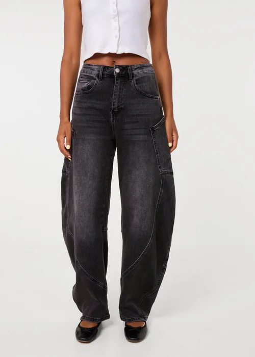 Pink Vanilla Grey Extreme Cargo Balloon Jeans - 10 Image 2