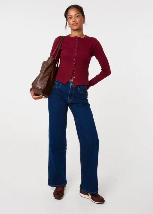 Pink Vanilla Purple Heart Pocket Straight Jeans - 10 Image 1