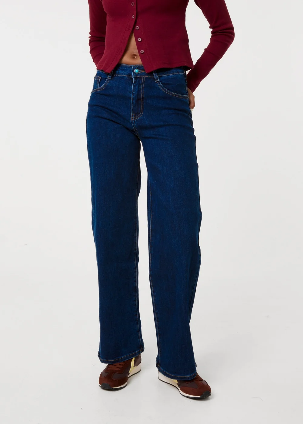 Pink Vanilla Purple Heart Pocket Straight Jeans - 10 Image 3