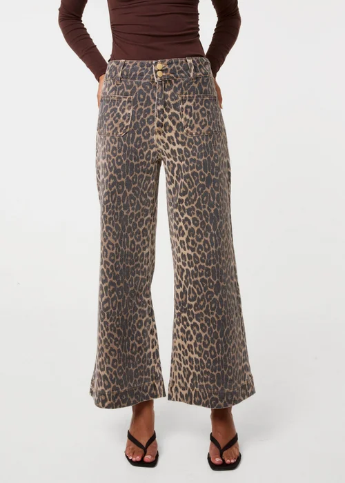 Pink Vanilla Brown Leopard Pocket Crop Jeans - 12 Image 2