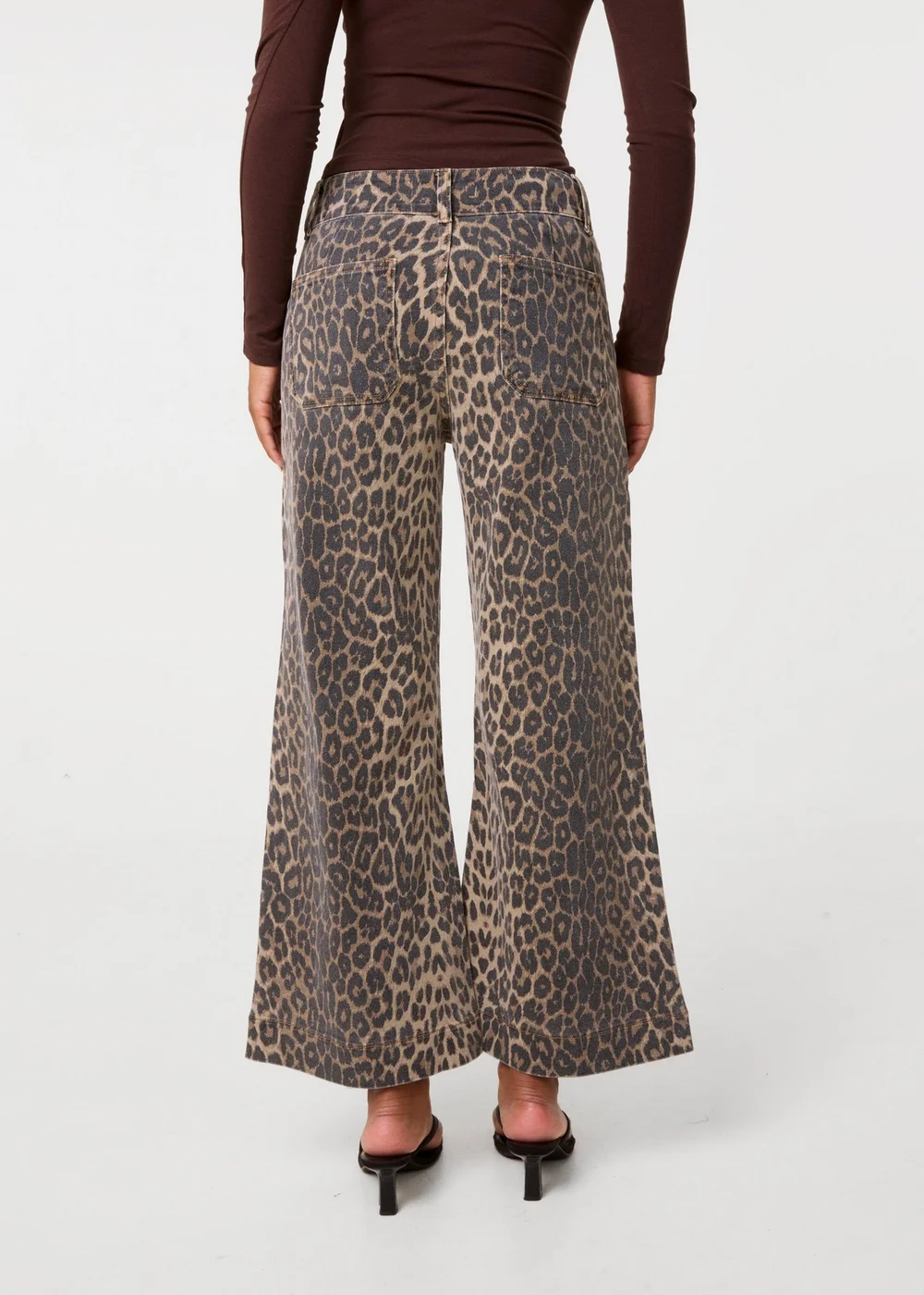 Pink Vanilla Brown Leopard Pocket Crop Jeans - 12 Image 4