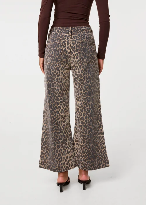 Pink Vanilla Brown Leopard Pocket Crop Jeans - 12 Image 4