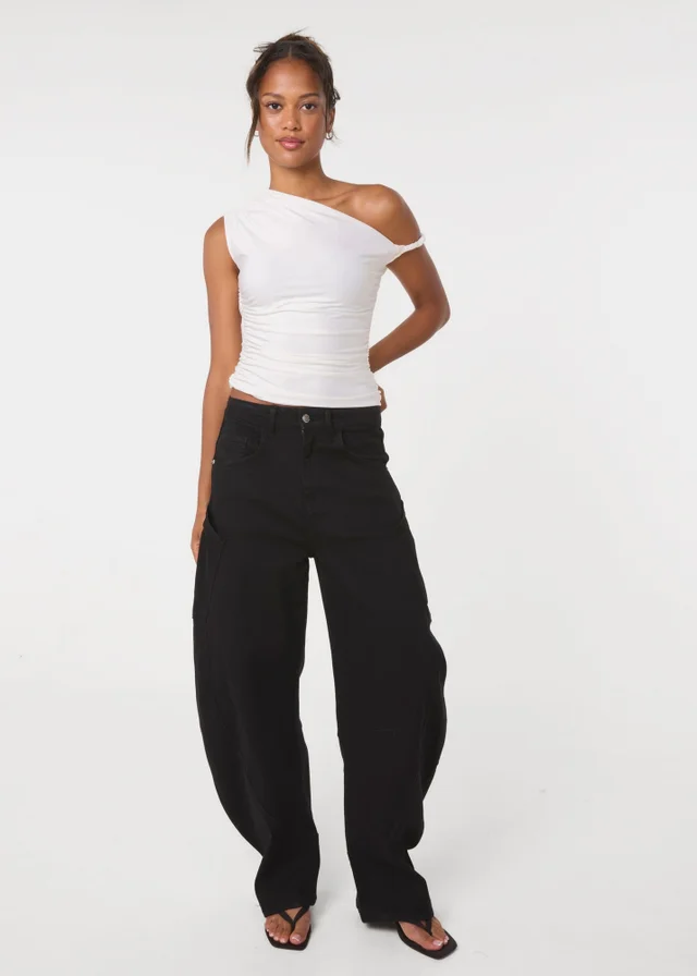 Pink Vanilla Black Extreme Cargo Balloon Jeans