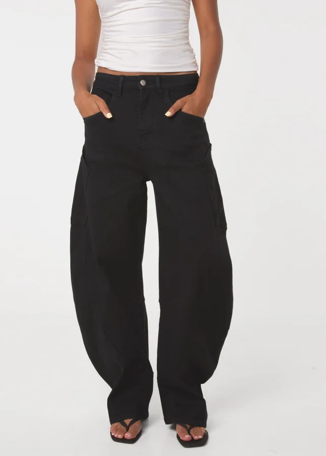 Pink Vanilla Black Extreme Cargo Balloon Jeans