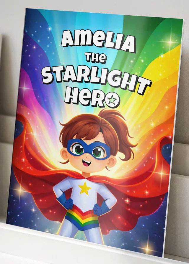 Personalised Memento Company Multi Starlight Hero Story Book for Girls