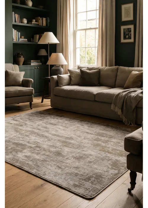 Homemaker Avalon Abstract Olive Rug 140/200 - 140 X 200 Image 1