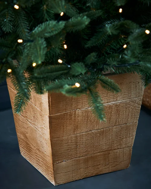WeRChristmas Green Pre-Lit Potted Alaskan Fir Artificial Christmas Tree 150 Warm White Leds 4 Ft - No Size Image 4
