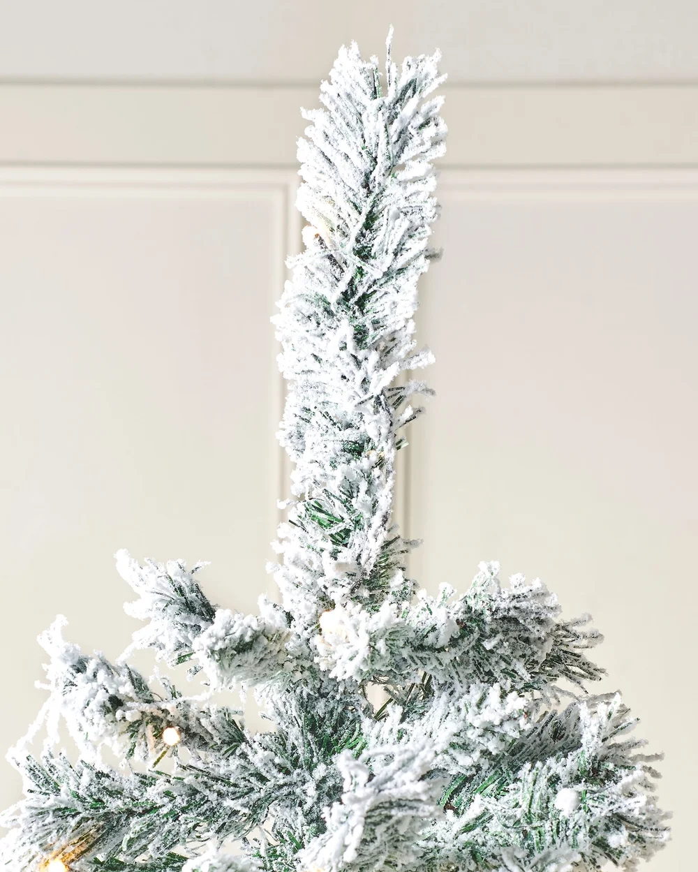 WeRChristmas Green Pre-Lit Snow-Flocked Mixed Pine Christmas Tree 7 Ft - No Size Image 5
