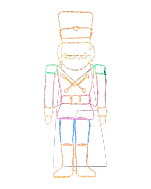 WeRChristmas Pre-Lit Kings Guard Nutcracker Rope Light Silhouette 147 Cm - No Size Image 1