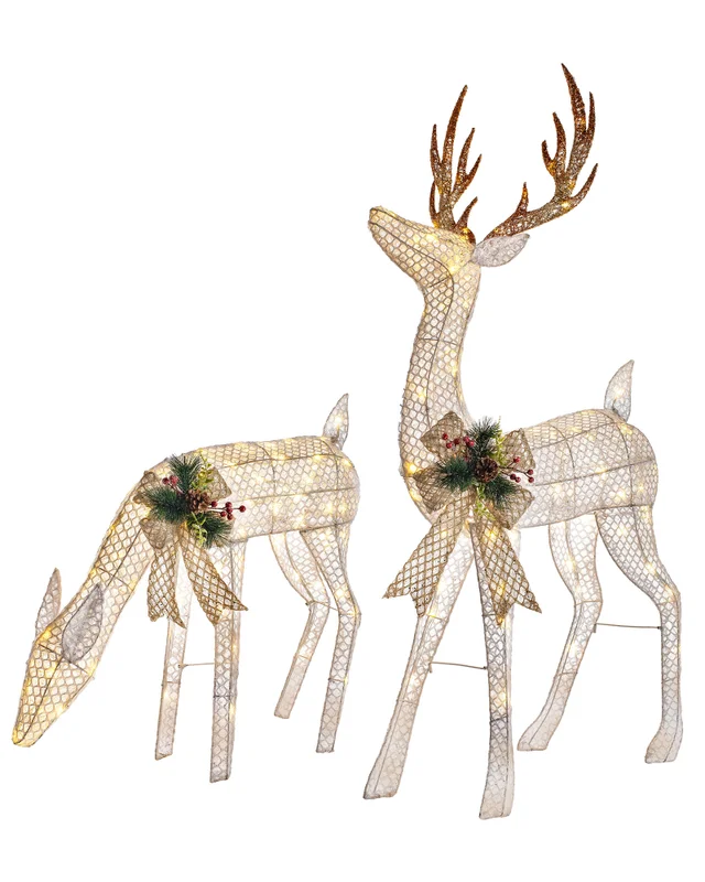 WeRChristmas Multi-Colour 3D Reindeer Family Silhouette 151 Cm