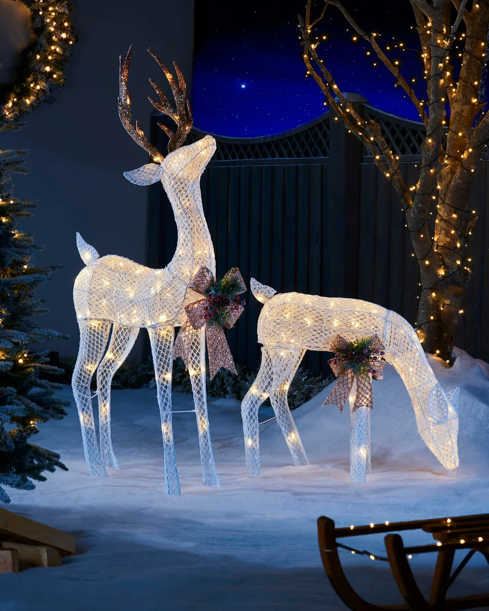WeRChristmas Multi-Colour 3D Reindeer Family Silhouette 151 Cm - No Size Image 2
