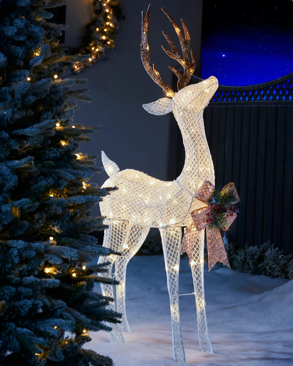 WeRChristmas Multi-Colour 3D Reindeer Family Silhouette 151 Cm - No Size Image 3