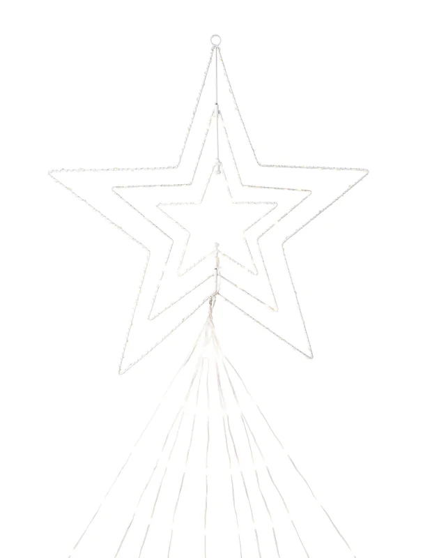 WeRChristmas Pre-Lit Large Hanging Star Silhouette 258 Cm