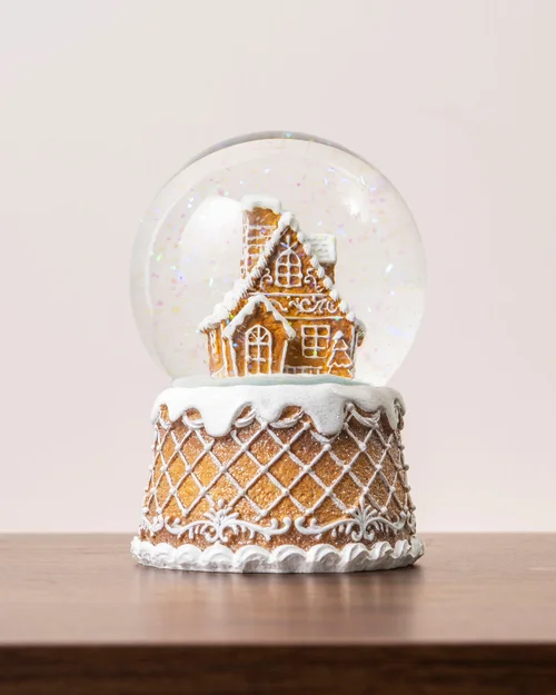 WeRChristmas Gingerbread House Snow Globe 14 Cm - No Size Image 2